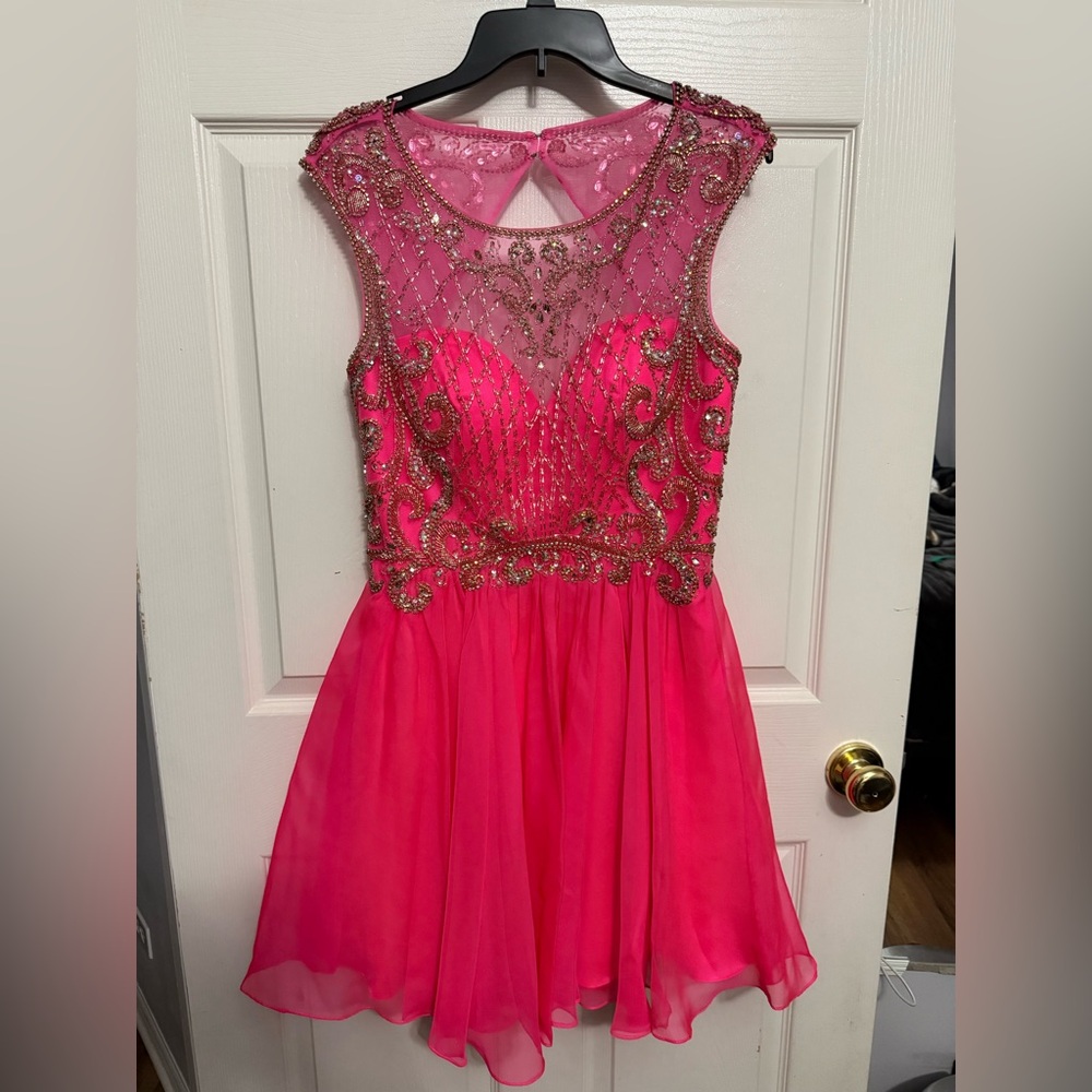 Hot Pink Homecoming Dress